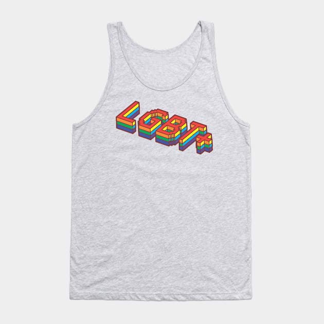 LGBT+ 3D Tank Top by lazynugu